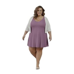 Torrid Sheer White Open Front Cardigan 3X Lightweight Cropped Knit Layering